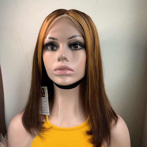 14inch Bob frontal lace 13*4 virgin Human wig - Picture 2 of 5